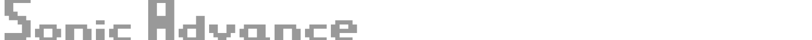 Sonic Advance font preview